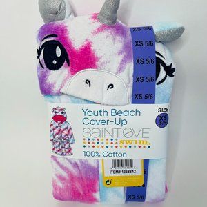 Saint Eve Youth Beach Cover-Up, Unicorn Tie Die